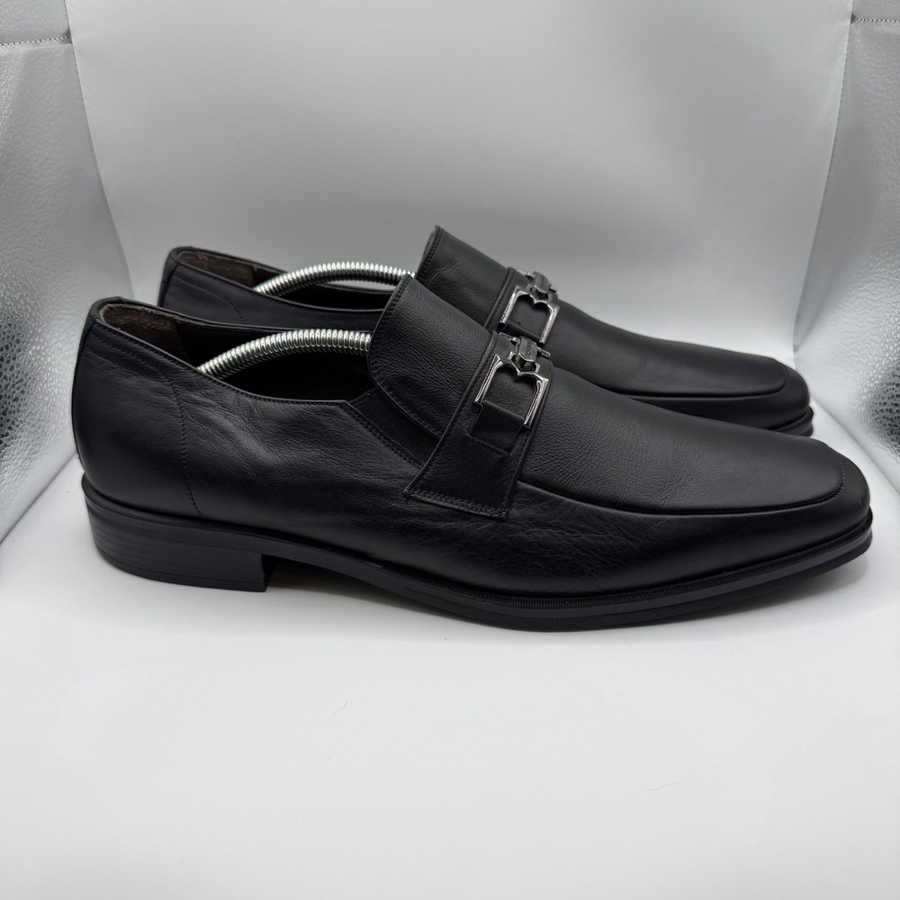 Bruno Magli "Paul" Black Loafer 10.5M (US) Leather Made In Italy MB2PAUA0